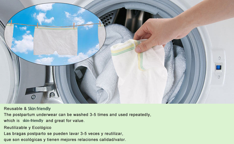 12 Pack Mesh Underwear Postpartum Must Have Hospital Provide Washable Breathable Undies for Delivery, Surgical,Traveling