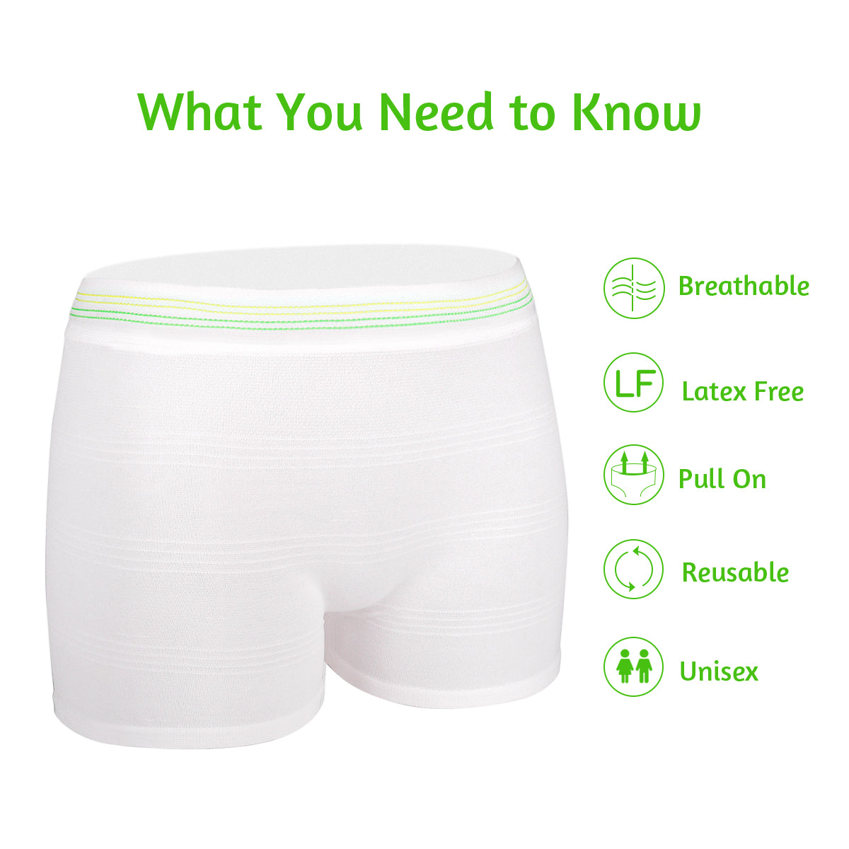 12 Pack Mesh Underwear Postpartum Must Have Hospital Provide Washable Breathable Undies for Delivery, Surgical,Traveling