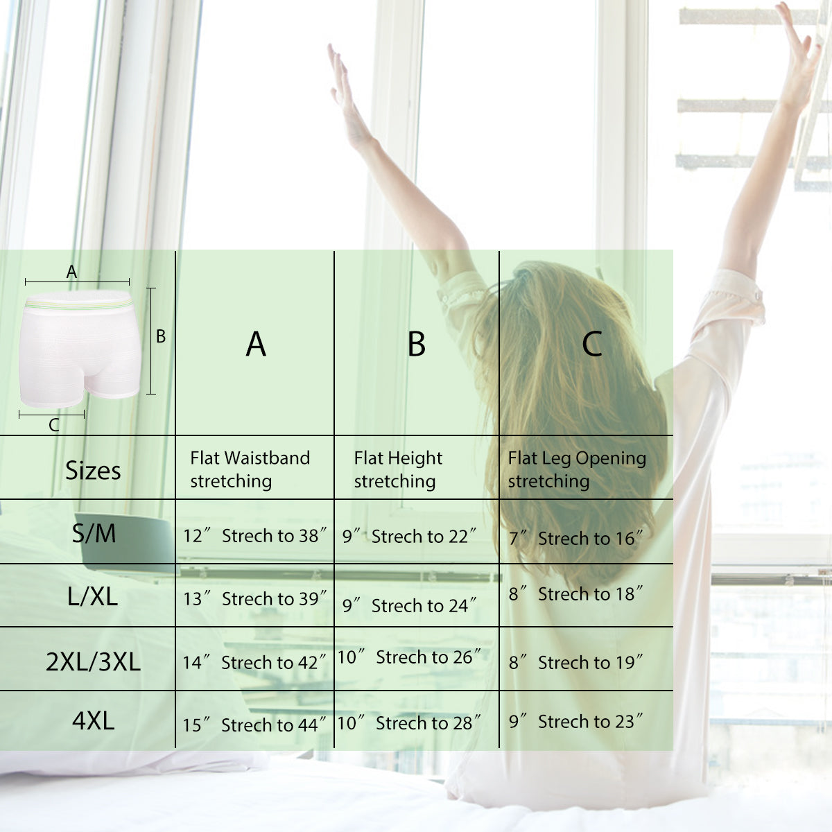 12 Pack Mesh Underwear Postpartum Must Have Hospital Provide Washable Breathable Undies for Delivery, Surgical,Traveling