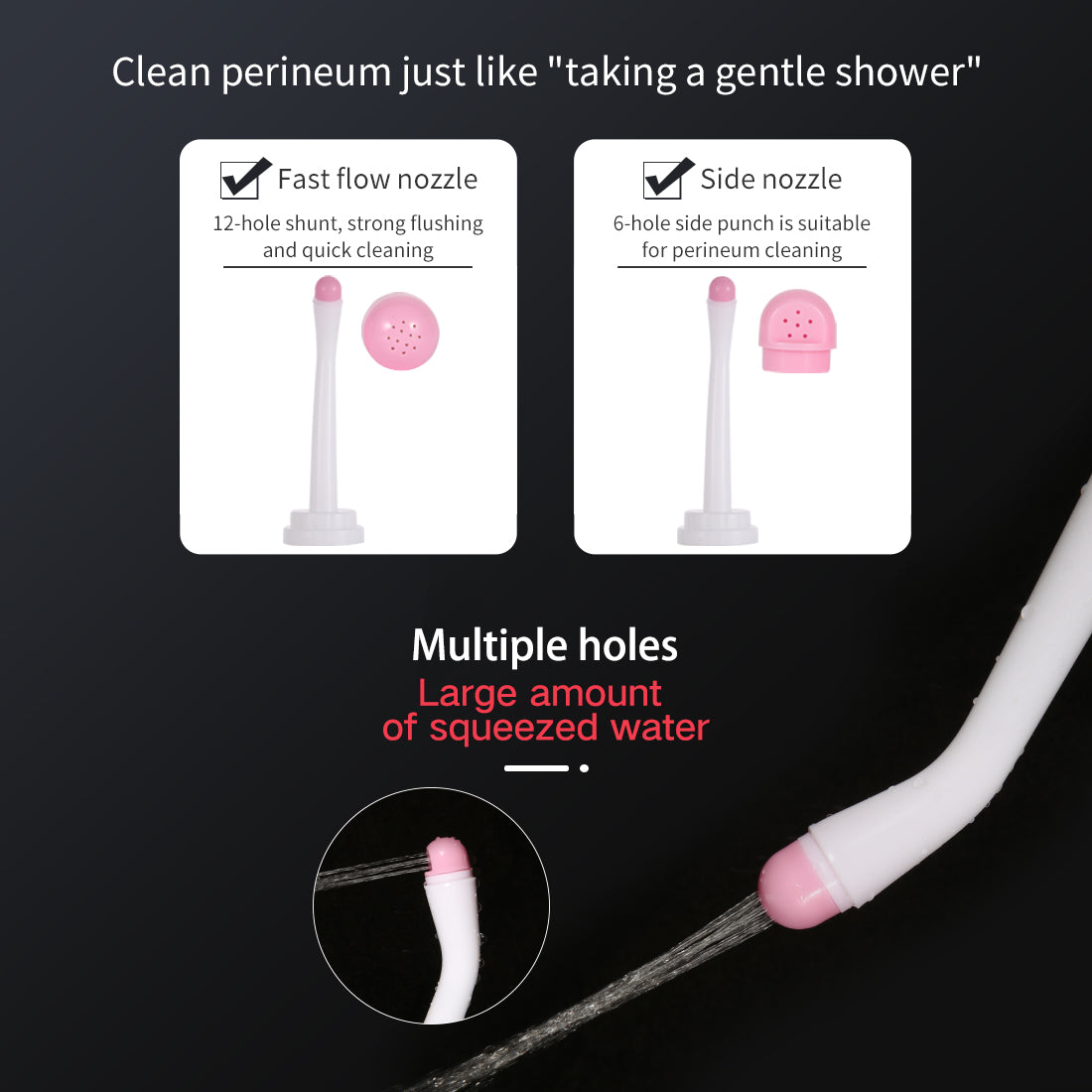 Peri Bottle Postpartum 17oz Portable Travel Bidet Leakproof Perineal Irrigation Spray Bottle for Surgical Recovery, The Elders, Travel, Save Toilet Paper