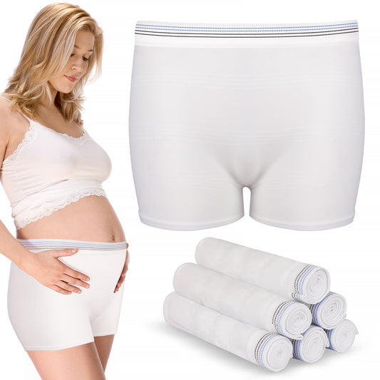 4 Pack Washable Mesh Pants Postpartum Underwear Hospital Provide for Surgical Recovery,Incontinence, Maternity