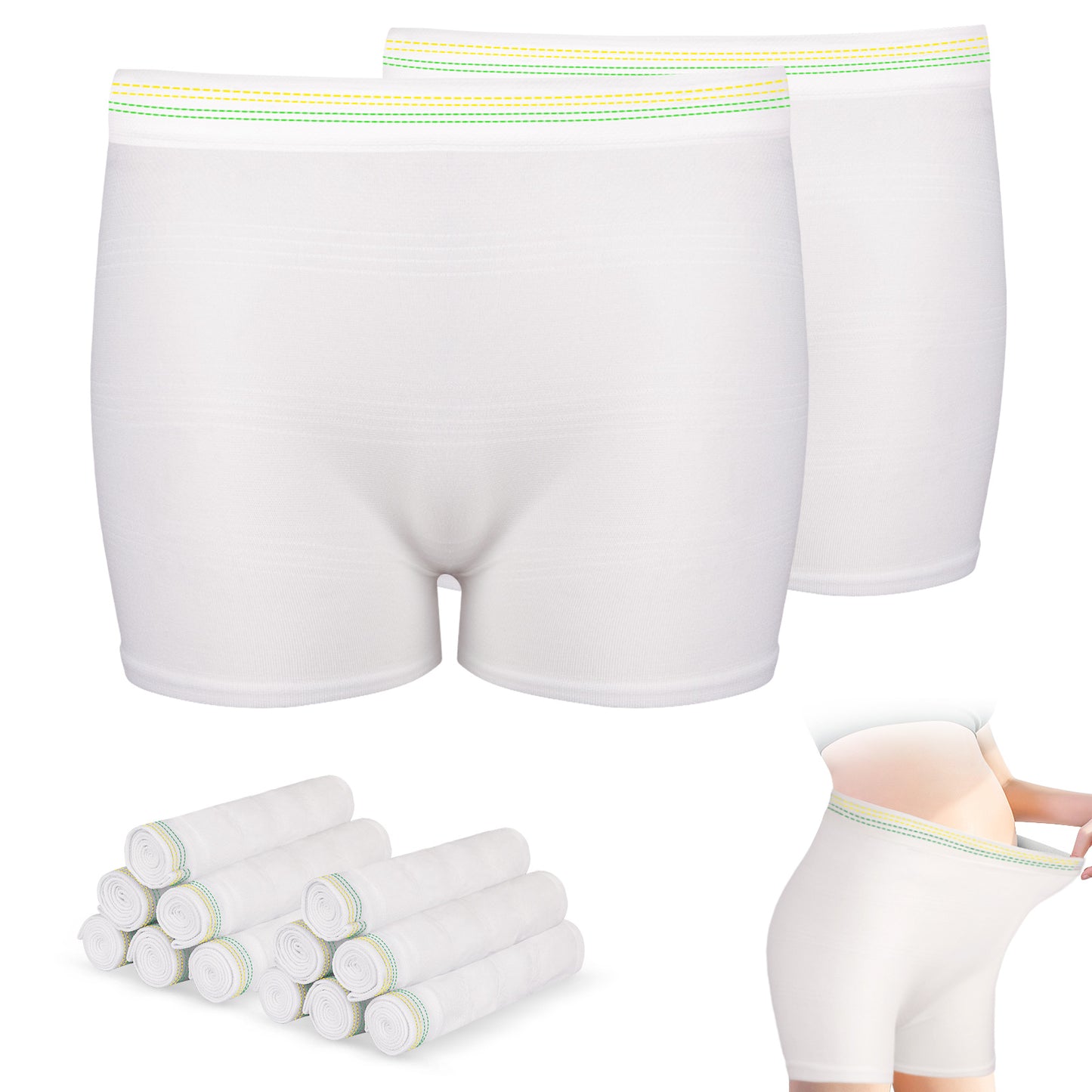 1 Pack Mesh Underwear Postpartum Must Have Hospital Provide Washable Breathable Undies for Delivery, Surgical,Traveling