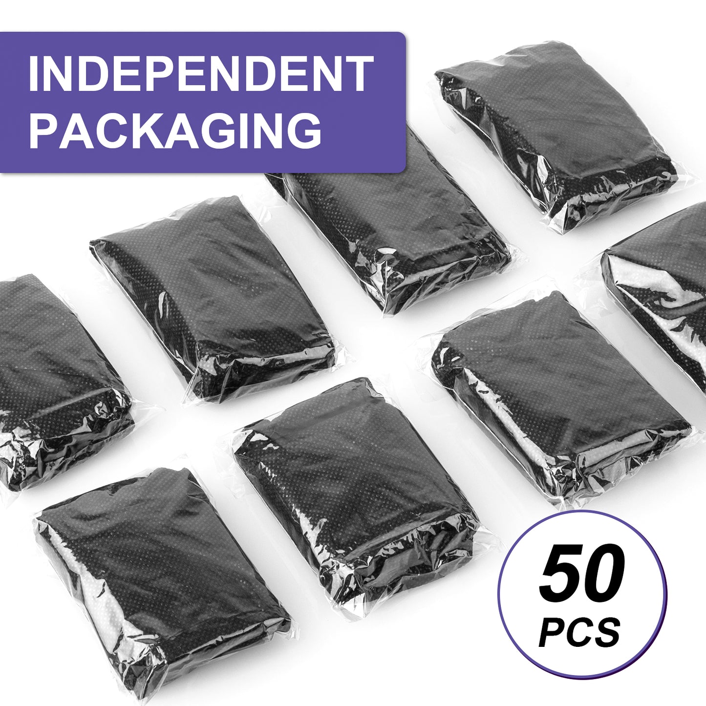 50 Pack Womens Disposable Vacation Bra Strapless Underwear Individually Wrapped General Size for Beauty Salon, SPA, Spray Tanning