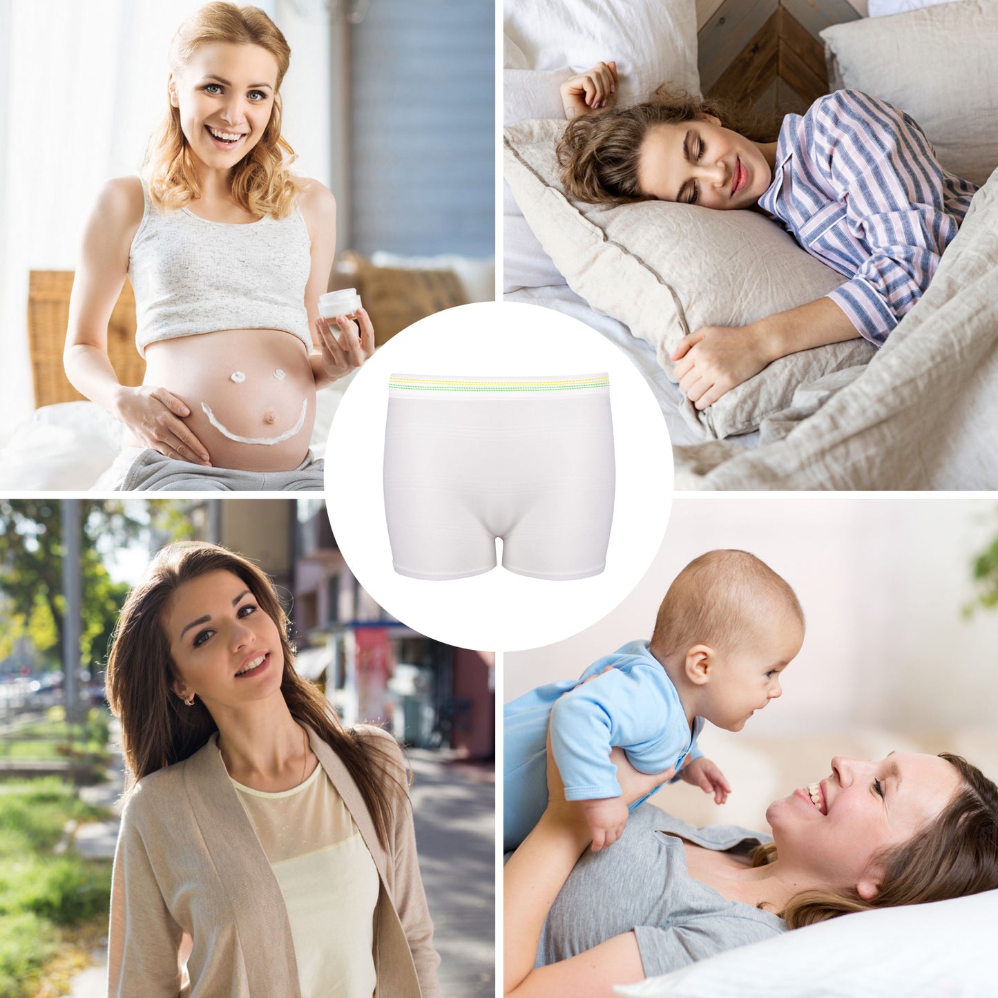 1 Pack Mesh Underwear Postpartum Must Have Hospital Provide Washable Breathable Undies for Delivery, Surgical,Traveling