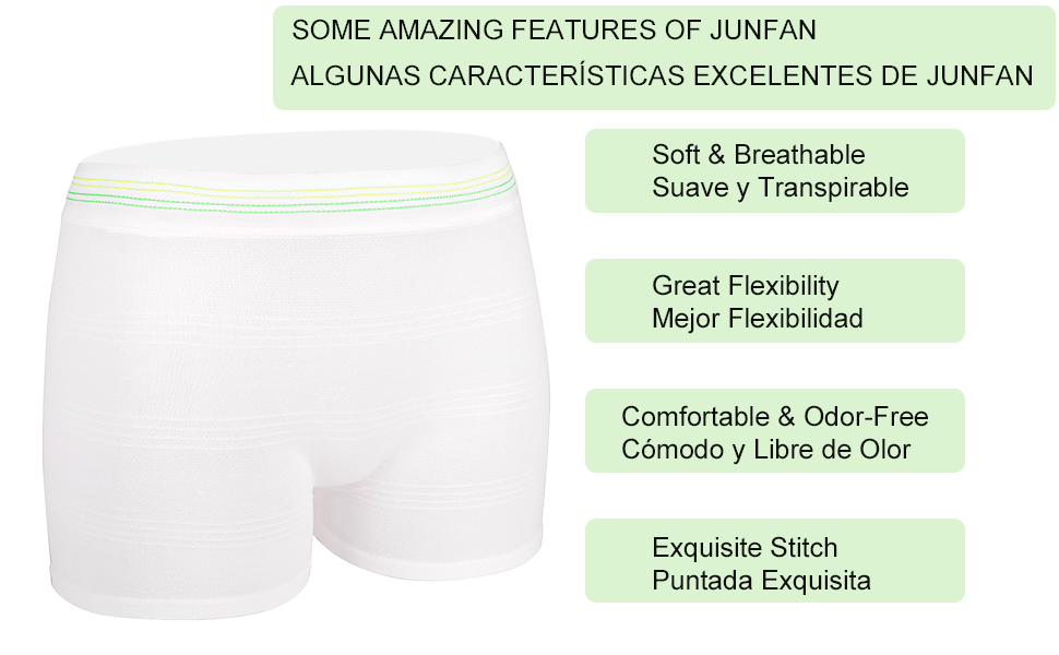 3 Pack Mesh Underwear Postpartum Must Have Hospital Provide Washable Breathable Undies for Delivery, Surgical,Traveling